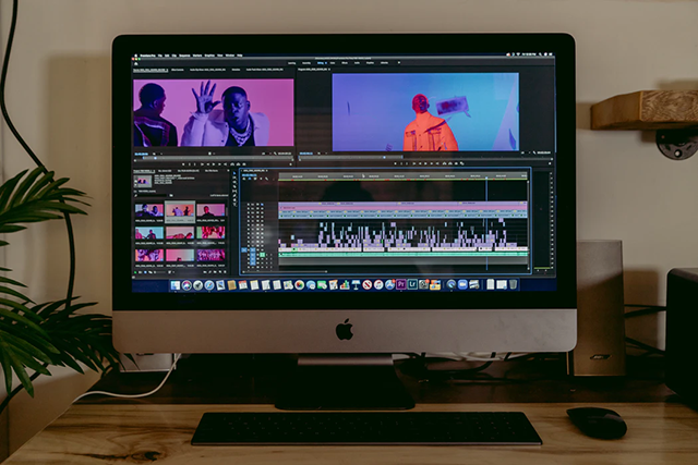 YouTubers most commonly use iMovie, Final Cut Pro, and Adobe Premiere Pro CC to edit their videos. (Jakob Owens, Unsplash License, Unsplash)
