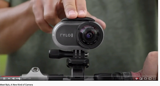 Rylo’s camera ad shows their product in action.