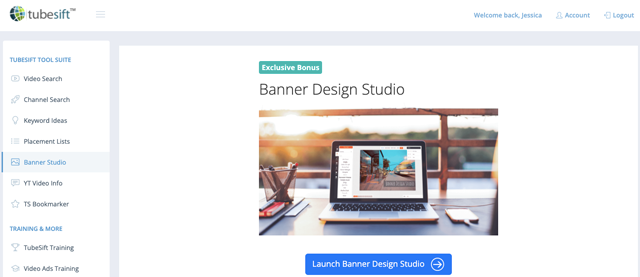 TubeSift Banner Design Studio allows you to easily create thumbnails and banners that are ready to go for your YouTube ads.
