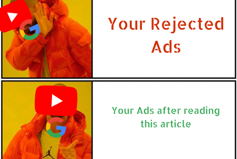 Read this article to avoid getting rejected ads on YouTube.